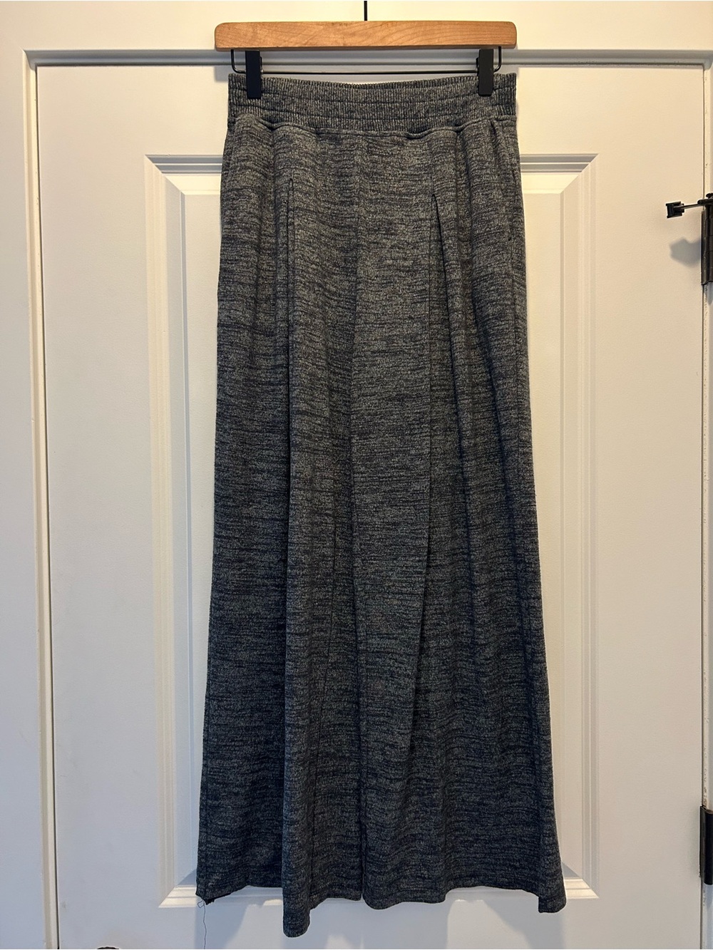 Daily Ritual Cozy Knit Oversized Pleated Wide-Leg Lounge Pant Sz small